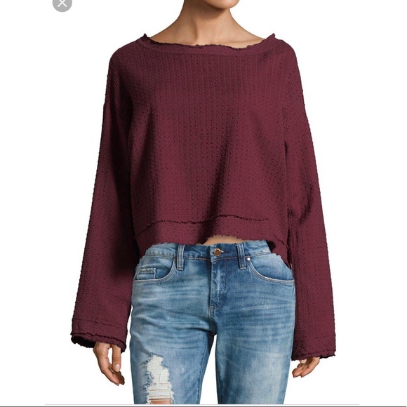 Free People Tops - NEW! Free People | lightweight back button sweater